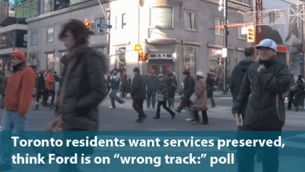 Ford on wrong track, say Torontonians Ford on wrong track, say Torontonians